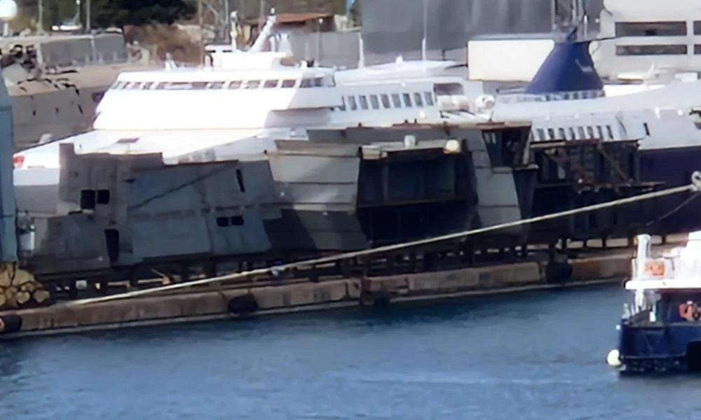 Στα ναυπηγεία Σπανόπουλου στη Σαλαμίνα γεννιέται η Φρεγάτα ΦΟΡΜΙΩΝ για το ελληνικό Πολεμικό Ναυτικό (Φωτογραφίες)